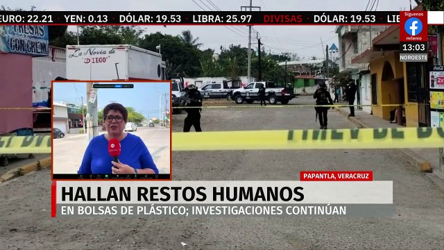 Autoridades investigan hallazgo de restos humanos en bolsas de plástico en Papantla, Veracruz
