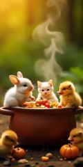 Cutest Baby Bunnies Enjoying Their Meal!