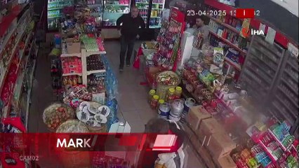 İstanbul-Eyüpsultan’da markette deprem anı kamerada