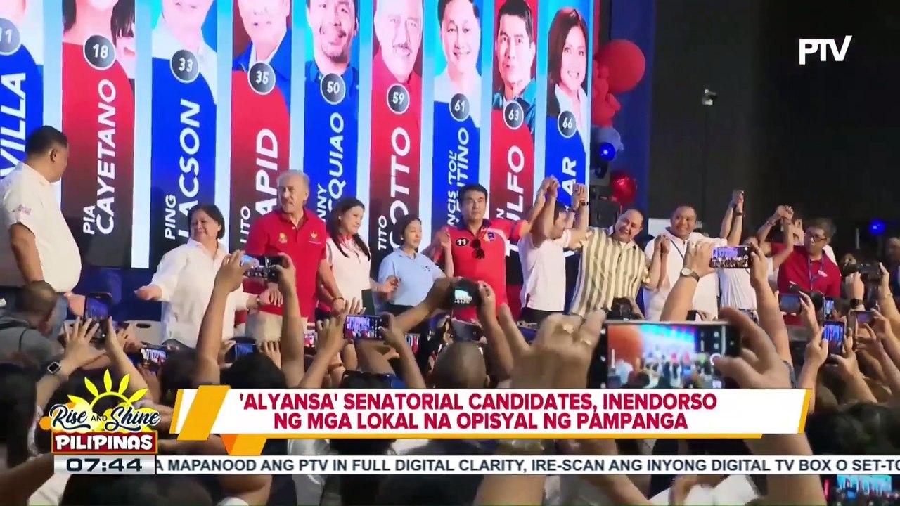 Senatorial candidates ng Alyansa para sa Bagong Pilipinas, inendorso ng mga...