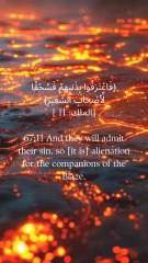 67:11 اور وہ اپنے گناہ کا اقرار کر لیں گے، پس یہ دوزخ والوں کے لیے بیگانہ ہے۔