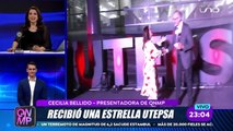 Nuestra presentadora, Cecilia Bellido, recibió una estrella UTEPSA