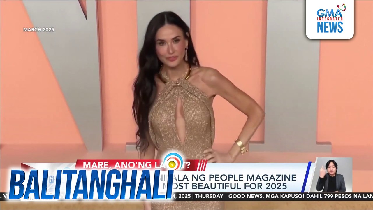 Demi Moore, kinilala ng People Magazine bilang World's Most Beautiful for 2025 | Balitanghali