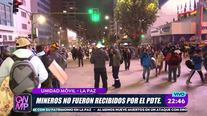 Último Momento: amague de enfrentamiento entre policías y mineros