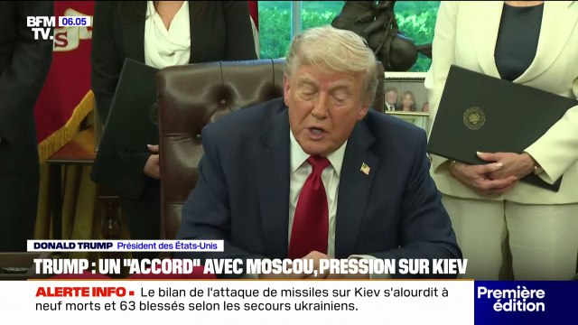 Ukraine: plusieurs frappes massives russes sur Kiev et Kharkiv alors que Donald Trump évoque un accord avec la Russie pour mettre fin à la guerre