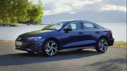 2025 Audi A3 Sedan Design Preview in Navarra Blue