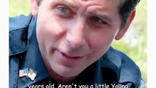 At the end he threatens the police officer 🚓🚨