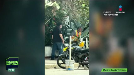 Hombre niega haber discriminado a trabajador que comía en la banqueta en Mazatlán