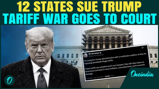 12 States SUE Trump Over ‘Illegal’ Tariffs | Lawsuit Claims IEEPA Misused To Impose Tariffs