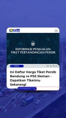 Daftar Harga Tiket Persib Bandung vs PSS Sleman - Dapatkan Tiketmu Sekarang!