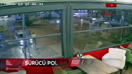İzmir'de alkollü sürücü polis memurunu aracın kaputunda 500 metre sürükledi