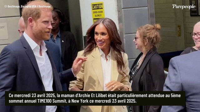 Ça faisait longtemps ! Meghan et Harry se retrouvent enfin, le prince se fait discret devant son épouse, chic dans son ensemble Ralph Lauren