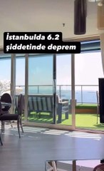 Zeytinburnu sahilinde deprem anı kamerada