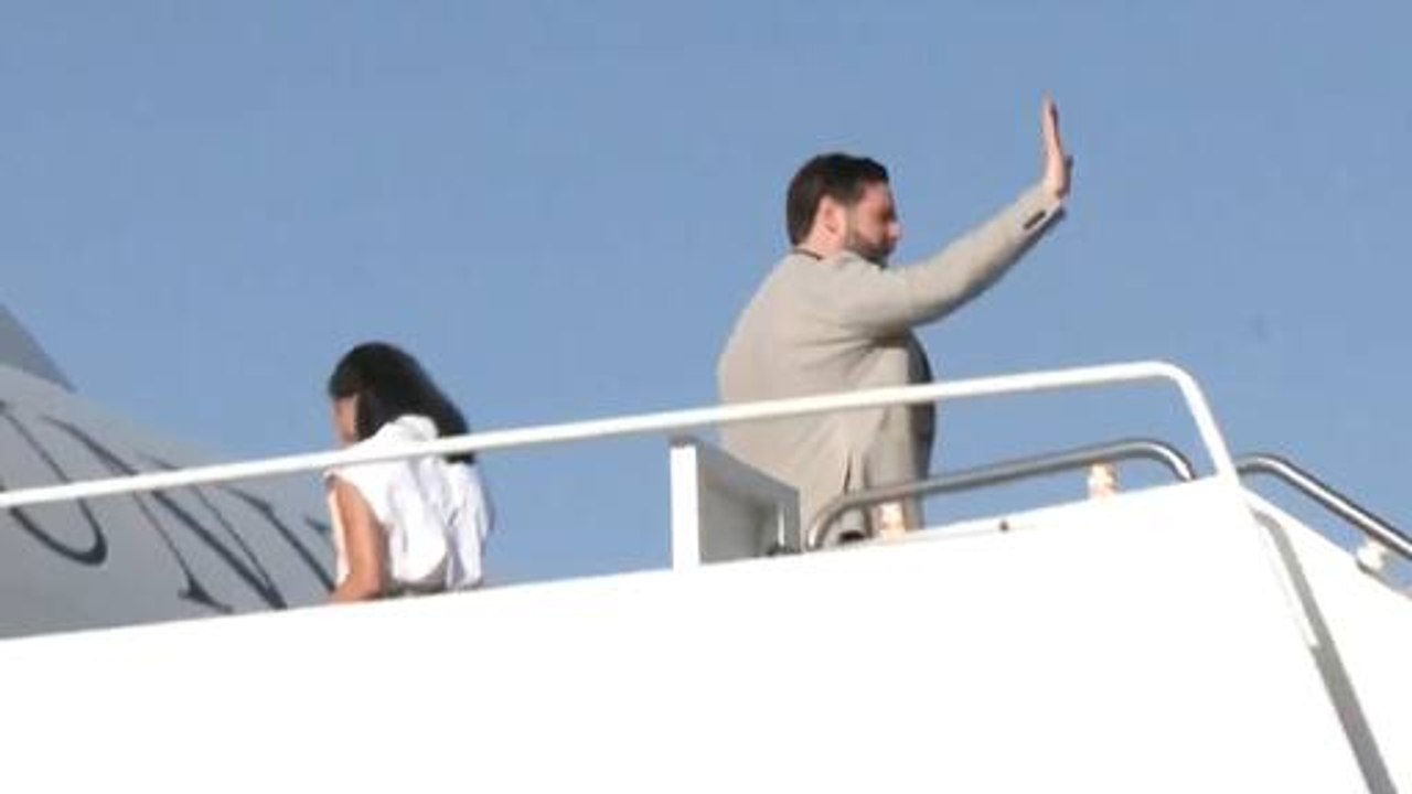 US VP JD Vance Concludes India Visit with Family | WATCH