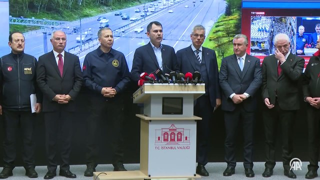 Çevre, Şehircilik ve İklim Değişikliği Bakanı Murat Kurum, İstanbul'da meydana gelen depremlere ilişkin açıklamalarda bulundu.