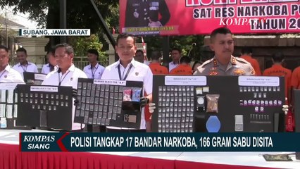 17 Bandar Narkoba Ditangkap di Subang, Sabu Diselundupkan dalam Boneka Dijual Daring di Jember