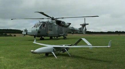 Historische demonstratie van interoperabiliteit tussen AW159-helikopter en drone in het Verenigd Koninkrijk