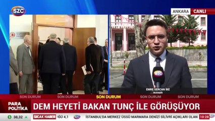 DEM Heyeti Bakan Tunç ile görüşüyor