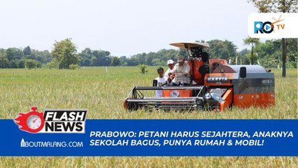 Prabowo Ingin Petani Indonesia Hidup Sejahtera dan Anaknya Sekolah di Tempat Terbaik