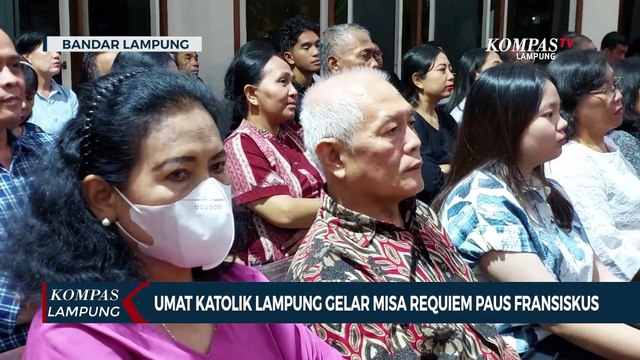 Umat Katolik Lampung Gelar Misa Requiem Paus Fransiskus