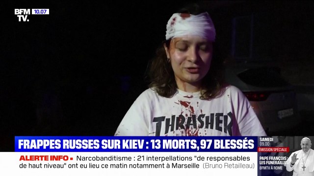 Tout le monde était effrayé : cette rescapée ukrainienne témoigne après de violentes frappes russes sur Kiev