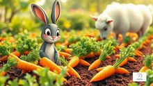 Lily the Brave Rabbit’s Journey – Finding the Best Carrot in the Countryside!