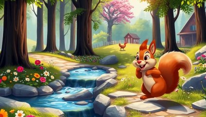 The Adventures of Max the Curious Squirrel – Max Explores the Forest and Meets New Friends