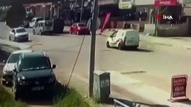 Bursa'da sürücüsüz araç yüzünden facia kıl payı atlatıldı