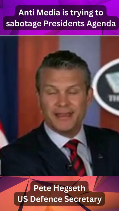 Trying to sabotage Presidents Agenda - Pete Hegseth US Defence Secretary