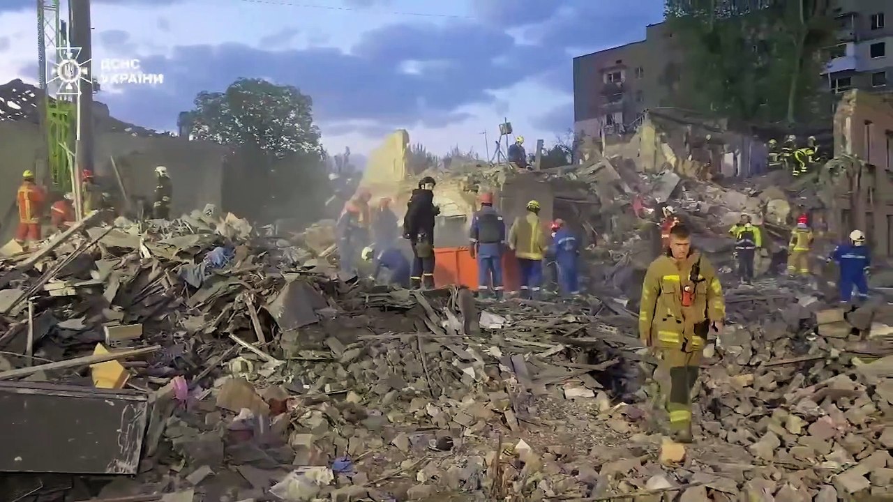 Nuevos ataques rusos con drones y misiles sobre Ucrania