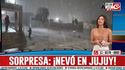 Nieve en el norte: un pueblo jujeño amaneció teñido de blanco