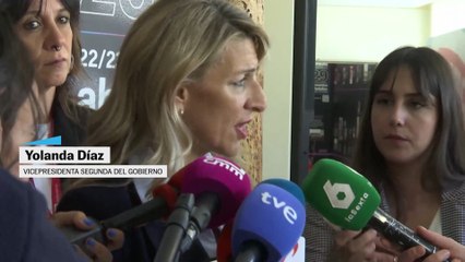 Yolanda Díaz: "Estamos trabajando para la anulación de este contrato"