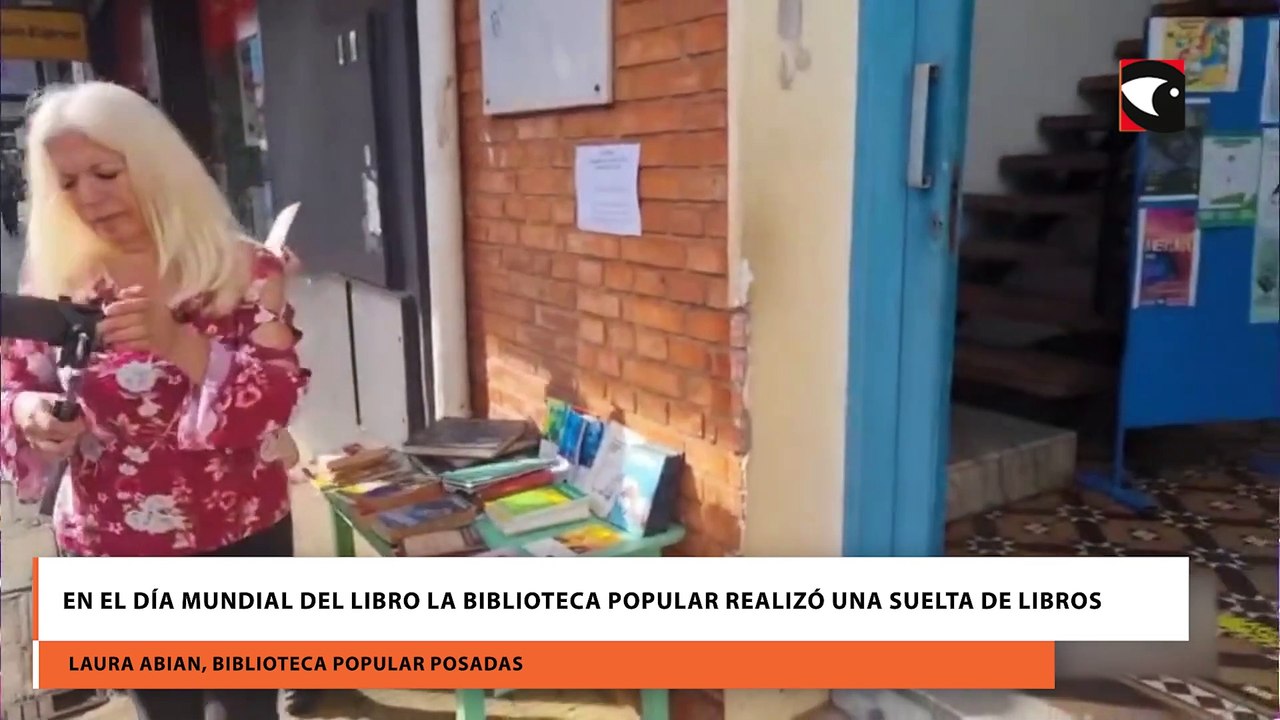 En el Día Mundial del Libro la Biblioteca Popular realizó una suelta de libros