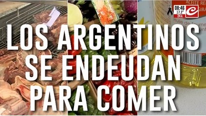 Cada vez son más los argentinos se endeudan para poder comer