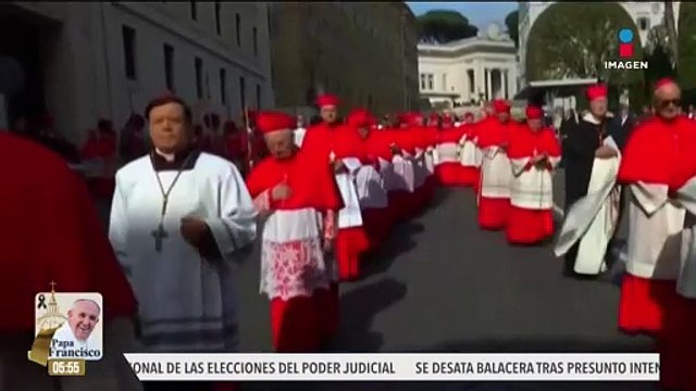 Norberto Rivera Carrera participa en las exequias del papa Francisco