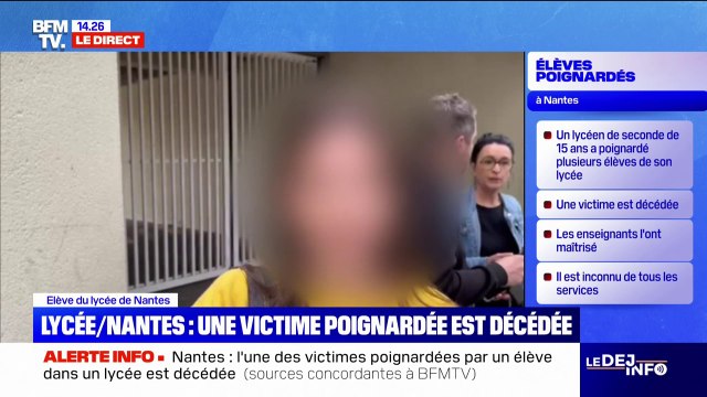 On est tous très paniqués : une des élèves de l'établissement scolaire visé par une attaque au couteau témoigne