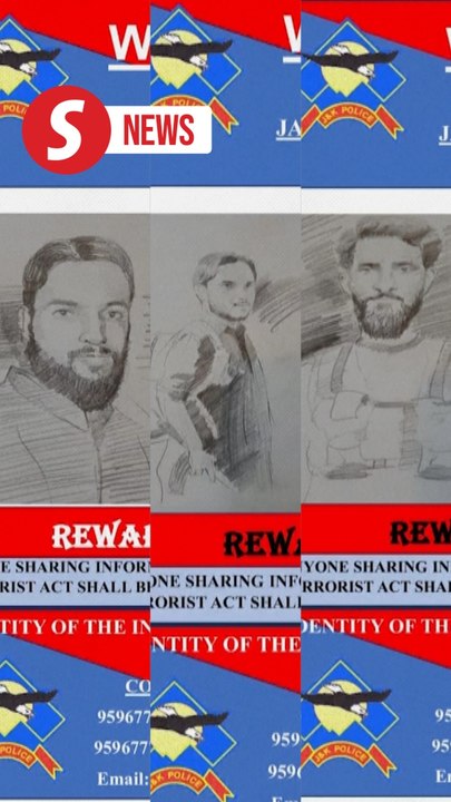 Indian police release sketches of suspects involved in Kashmir attack
