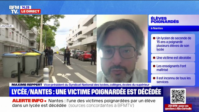 On est horrifié par ce qu'il s'est passé : le Syndicat National des lycées et collèges réagit à l'attaque au couteau qui a fait au moins un mort à Nantes