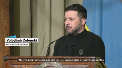 Zelenski niega presión de EE UU sobre Rusia