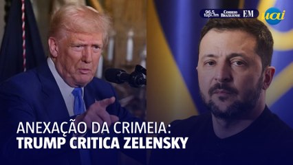 Trump critica Ucrânia por não reconhecer anexação russa da Crimeia