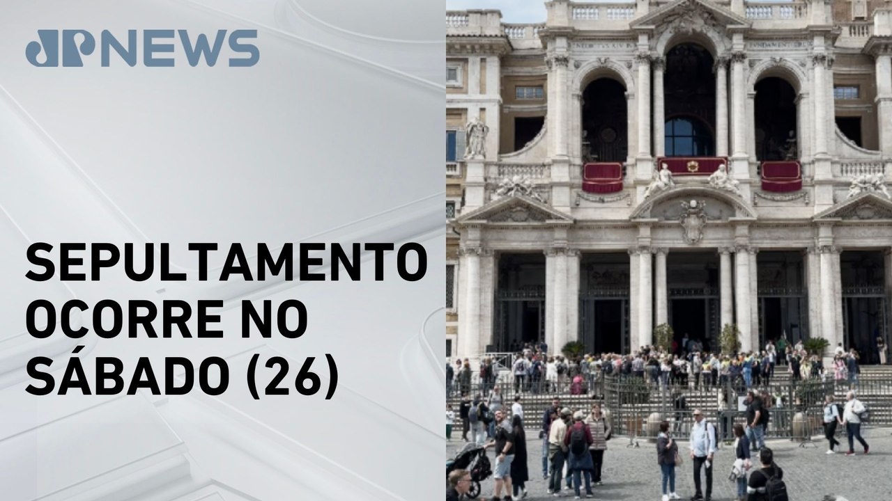 Basílica Santa Maria Maggiore se prepara para funeral do papa Francisco