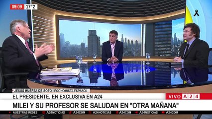 💬 JAVIER MILEI EN A24: ''Cuanto más planifica el Estado, menos planifica el ser humano''