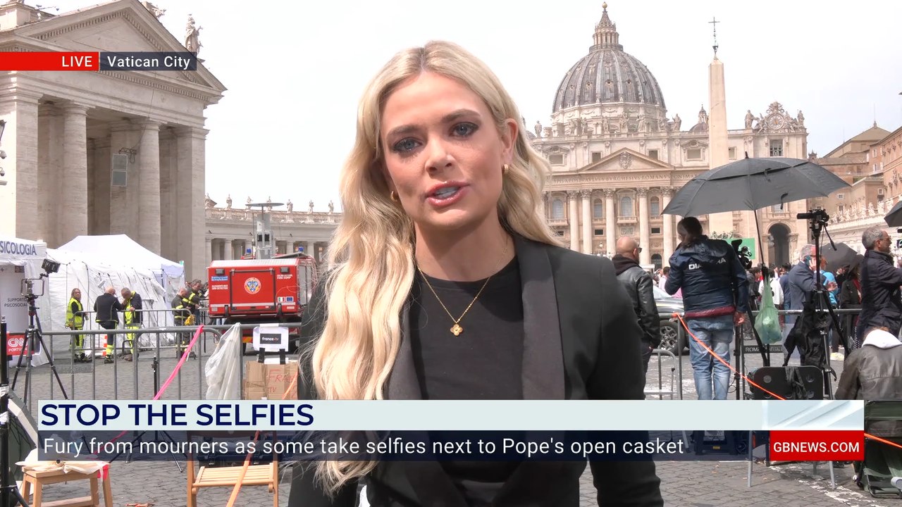 Pope Francis: Ellie Costello details fury of mourners as 'social media obsessed' visitors take selfies with late pontiff