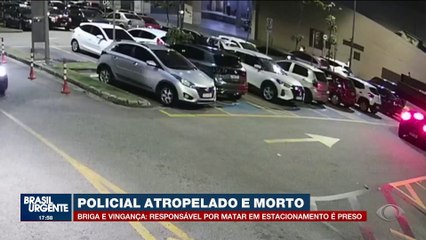 Motorista que atropelou duas vezes e matou policial é preso