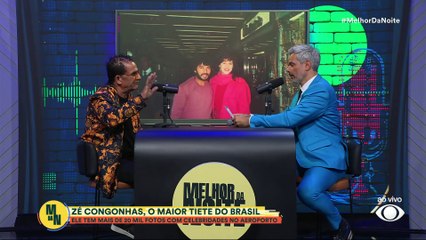 Pod da Noite: conheça Zé Congonhas, o caçador de famosos | Melhor da Noite