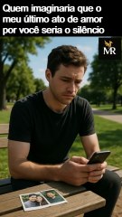 Quem imaginaria que o meu último ato de amor por você seria o silêncio