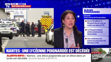 Attaque au couteau à Nantes: les élèves confinés ont commencé à sortir de l'établissement