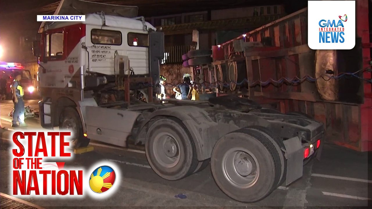 Lumikong motorsiklo, nasalpok ng nag-overtake na bus | SONA