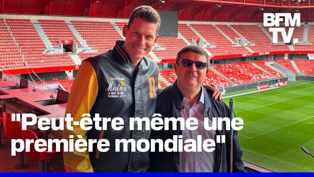 ROBIN DE BFM - Sergio de Felice est devenu le premier speaker non-voyant d'un match de football en France