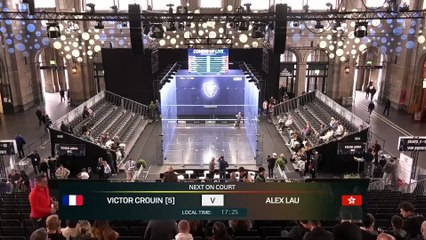 PSA Squash Tour - Grasshopper Cup Zurich (2eme tour) - Victor Crouin - Adverrsaire à définir